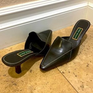 Never worn black elegant Cole Haan mule with small heel.